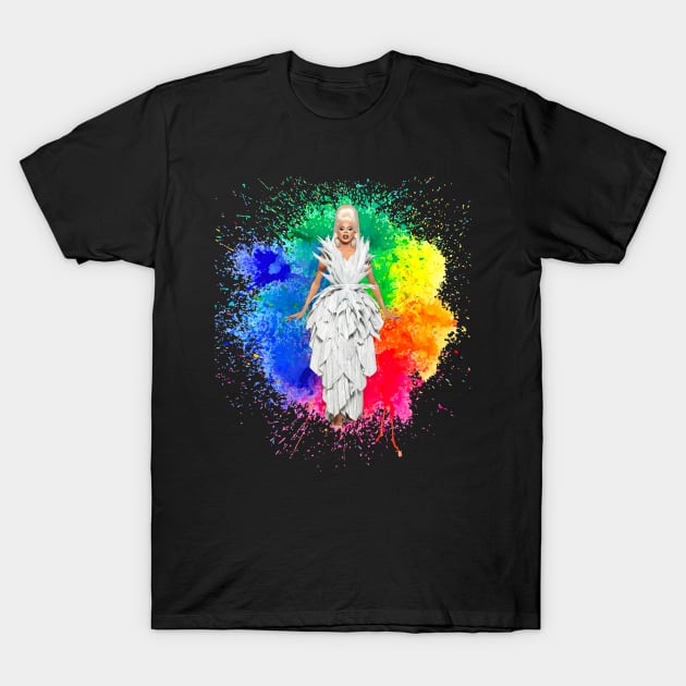 RuPaul - Rainbow Queen T-Shirt by aespinel